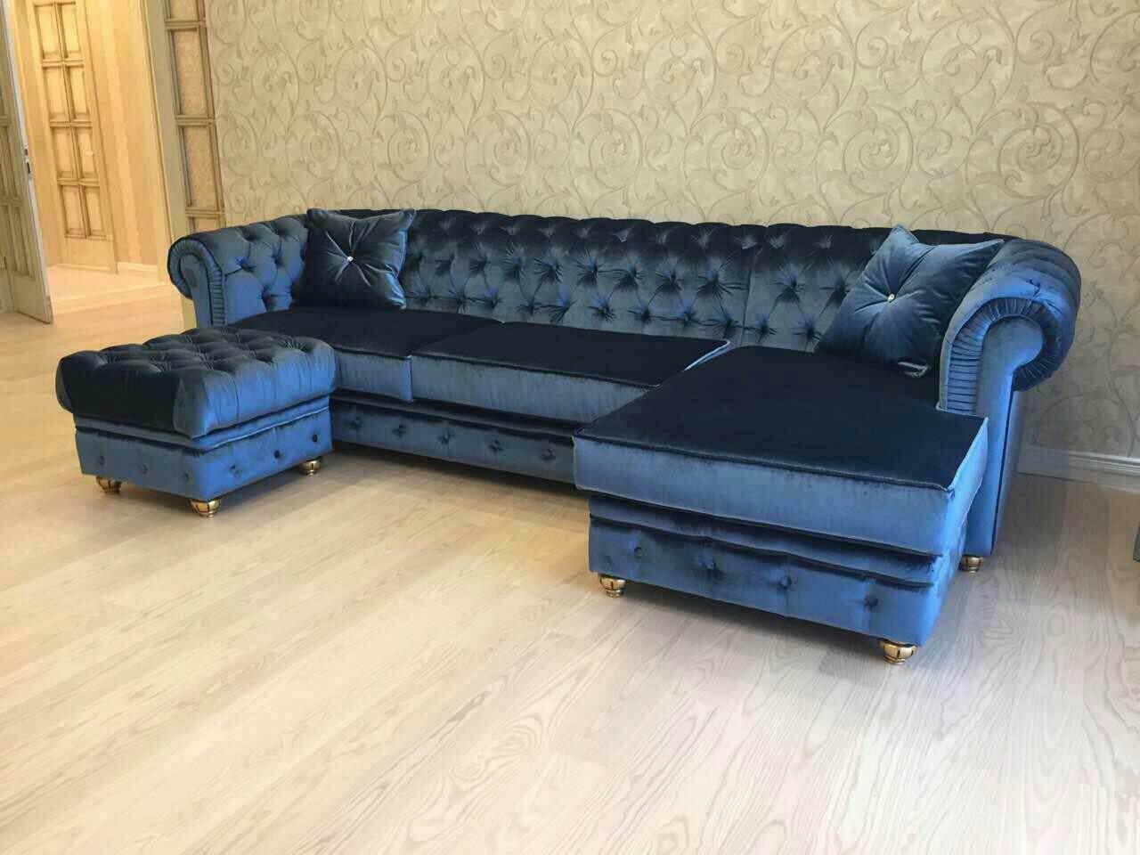 Velvet Chesterfield Sofas
