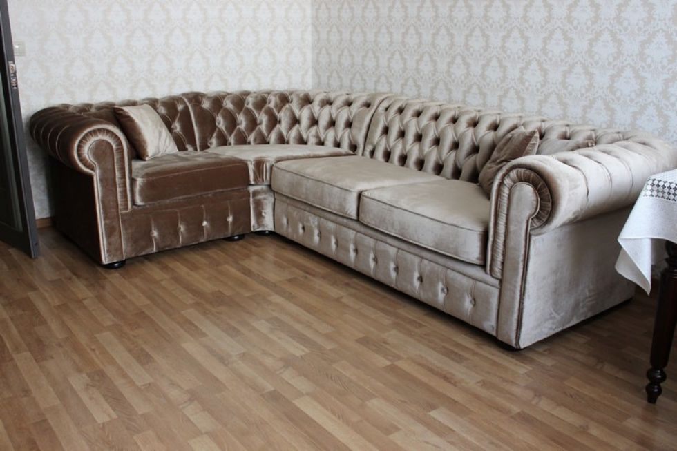 Kodu: 12987 - Chesterfield Corner Sofas L Shaped Chesterfield Sectional Sofas