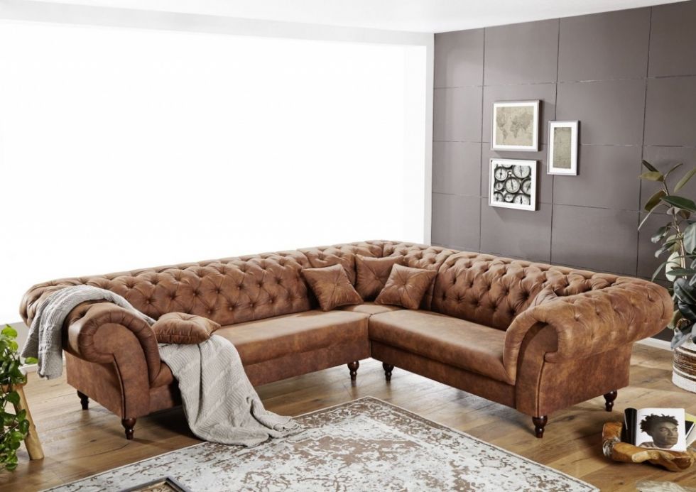 Kodu: 12993 - Chesterfield Corner Sofas L Shaped Chesterfield Sectional Sofas