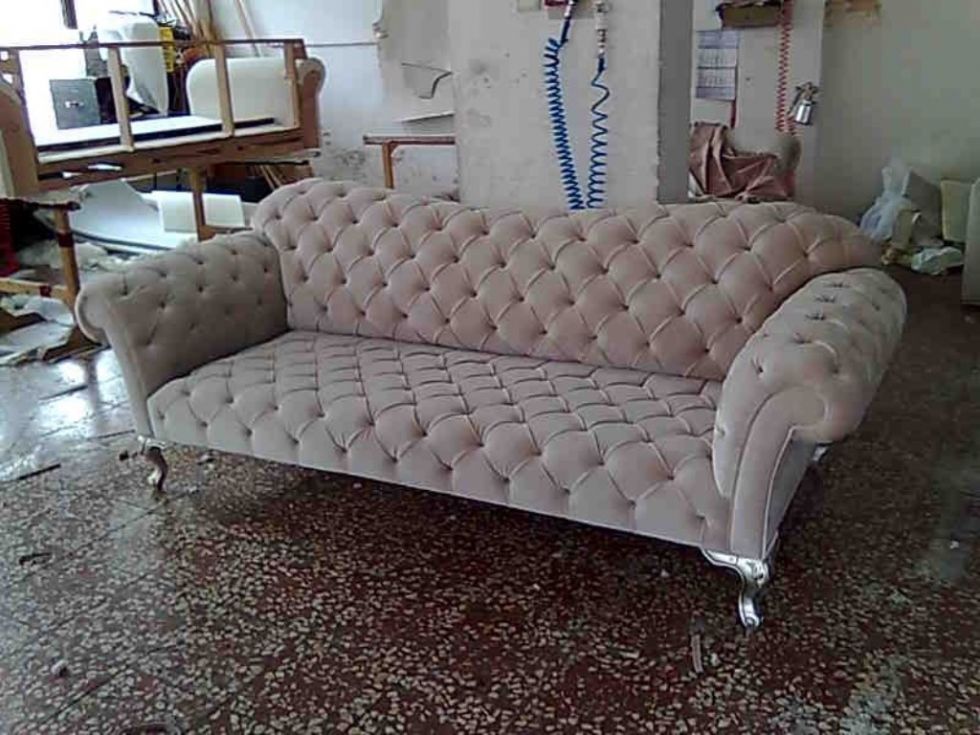 Kodu: 12606 - Chesterfield Sofa Designs Velvet Fabrics Couches