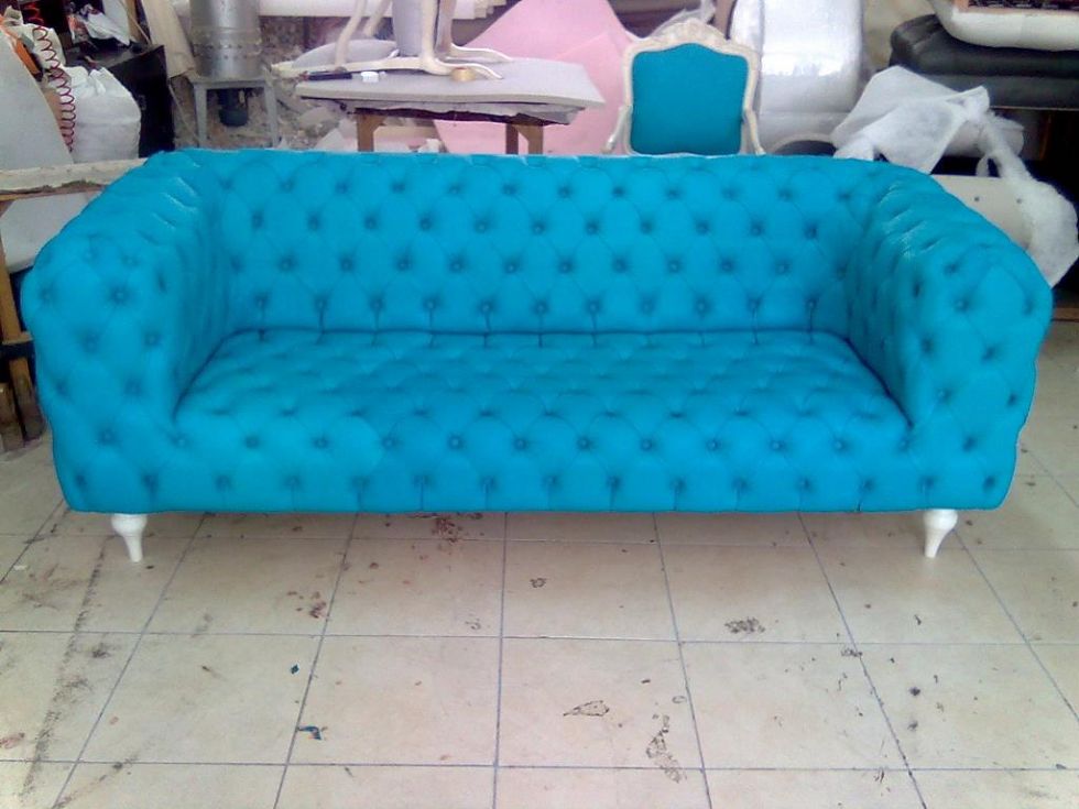 Kodu: 12607 - Chesterfield Sofa Designs Velvet Fabrics Couches