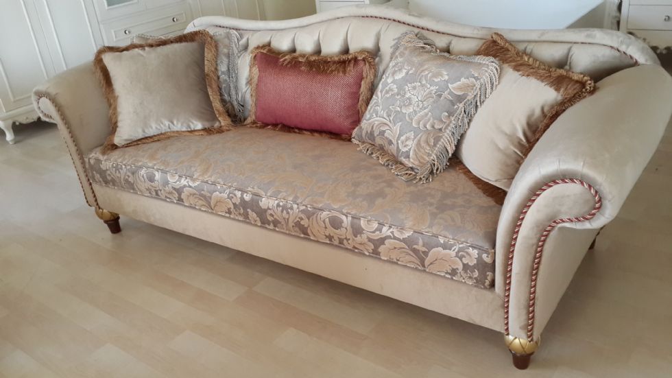 Kodu: 12541 - Custom Luxury Couches Designs Velvet Fabric Sofa Couches Design