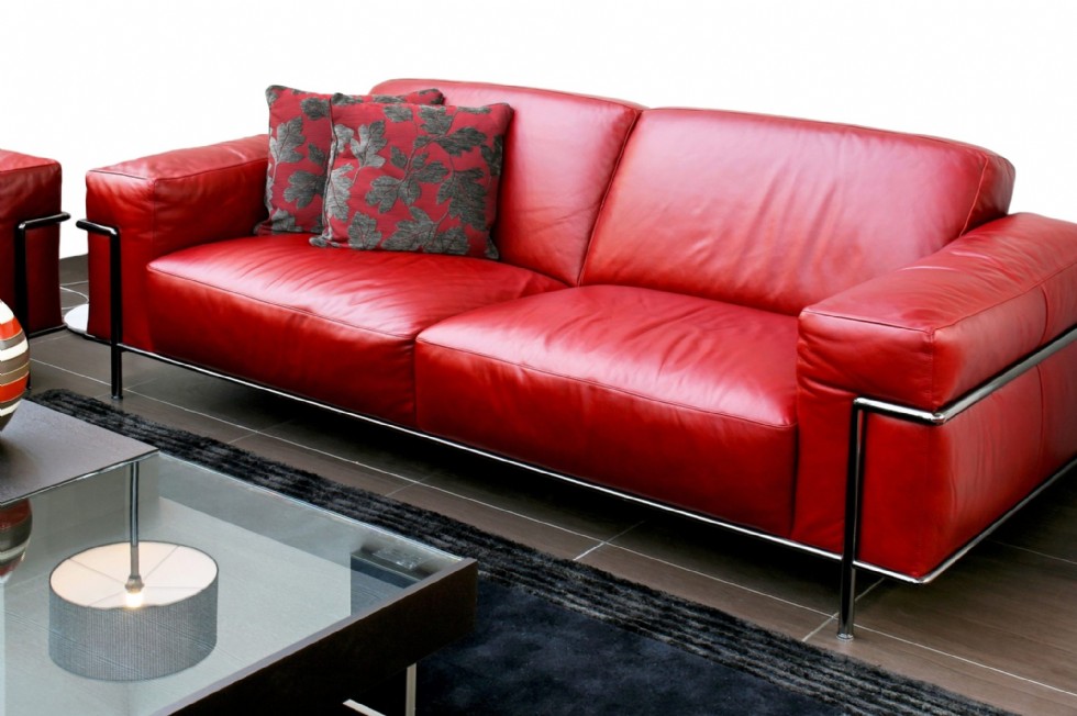 Kodu: 13727 - Modern Red Leather Sofa Designs For Stylish Interiors