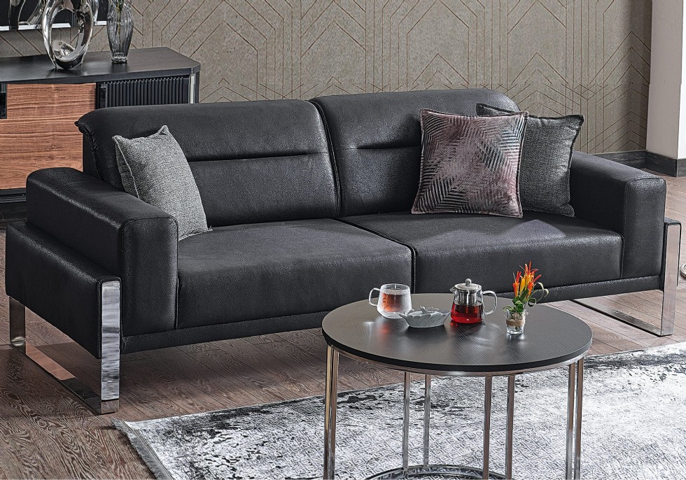 Kodu: 13730 - Stylish And Modern Black Sofa Designs For Elegant Interiors